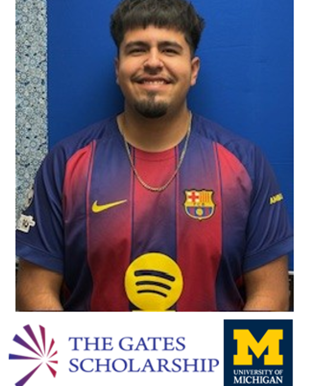 Maximo Jimenez Lugo, recipient of the Gates Millenium Scholarship