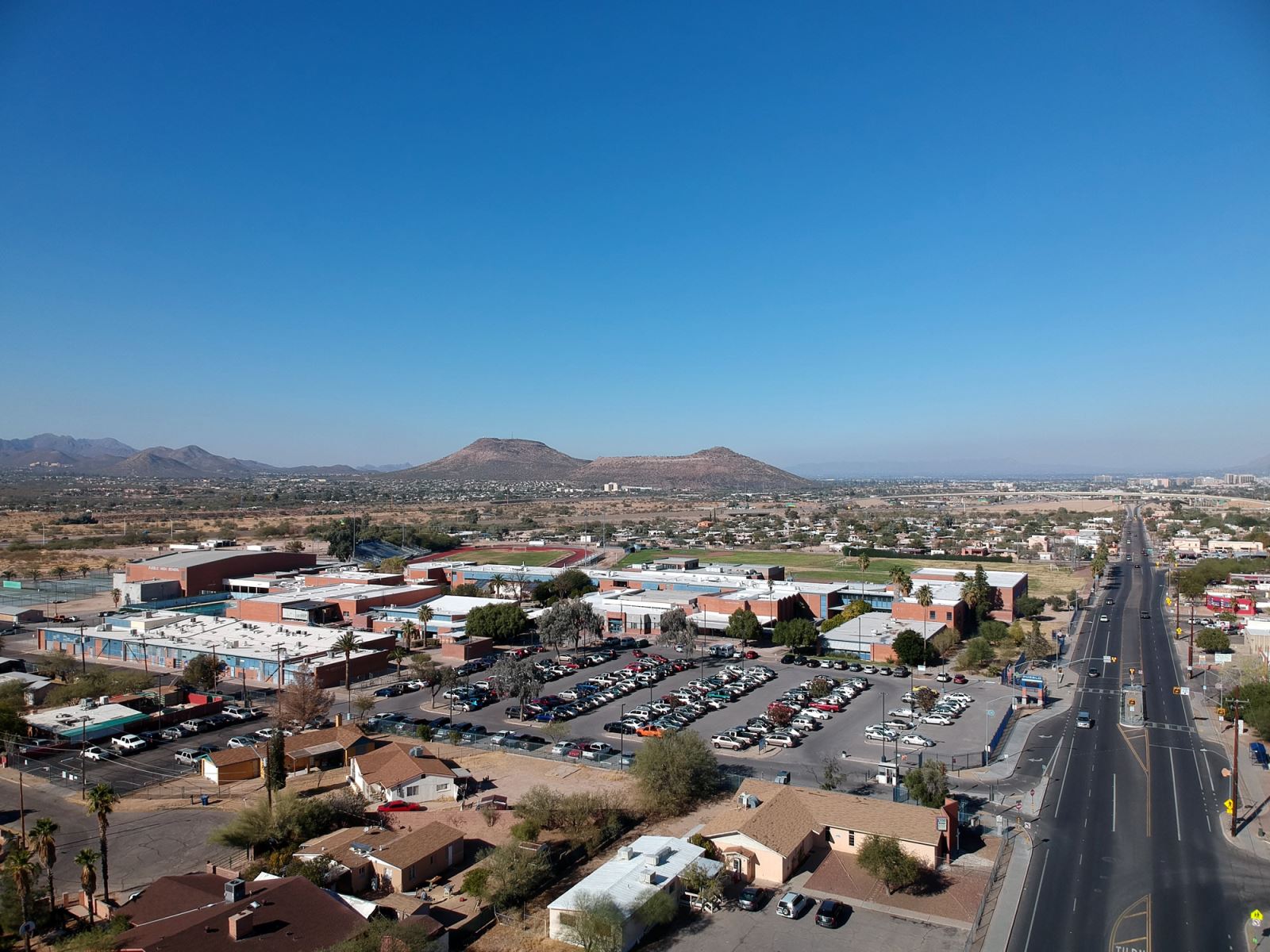 Aerial Of Pueblo HS in 2018